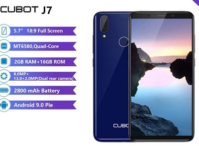 Cubot J7 = ₦19,999